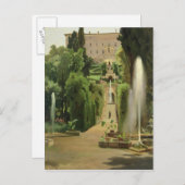 Villa D'Este, Tivoli, 1869 Briefkaart (Voorkant / Achterkant)