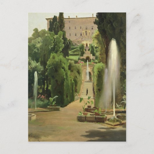Villa D'Este, Tivoli, 1869 Briefkaart (Voorkant)