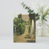Villa D'Este, Tivoli, 1869 Briefkaart (Staand voorkant)