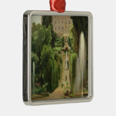 Villa D'Este, Tivoli, 1869 Metalen Ornament (Rechts)