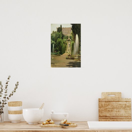 Villa D'Este, Tivoli, 1869 Poster (Keuken)