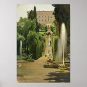 Villa D'Este, Tivoli, 1869 Poster (Voorkant)