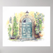 Villa Door Florence poster (Voorkant)