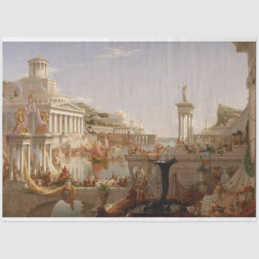 Villa door het Zee-ontledingspapier Tissuepapier (Voorkant)