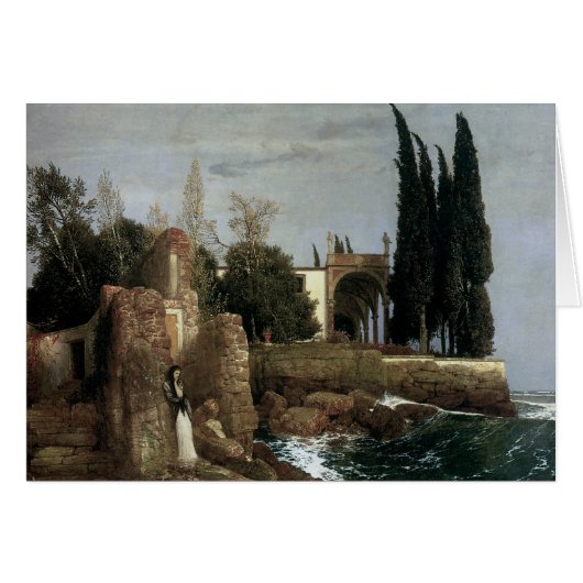 Villa door het Zee van Arnold Bocklin, symbolistis (Voorkant Horizontaal)