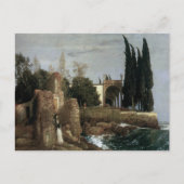 Villa door het Zee van Arnold Bocklin, symbolistis Briefkaart (Voorkant)