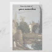 Villa door het Zee van Arnold Bocklin, symbolistis Briefpapier (Voorkant / Achterkant)