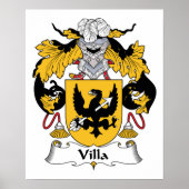 Villa Family Crest Poster (Voorkant)