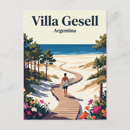 Villa Gesell Argentinië Briefkaart (Voorkant)