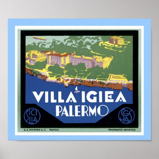 Villa Igiea Palermo Poster (Voorkant)