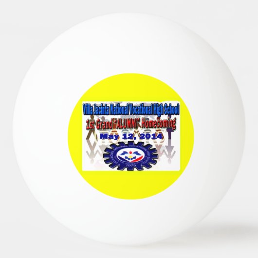 Villa Jacinta 2014 Reünie Pingpongbal (Voorkant)