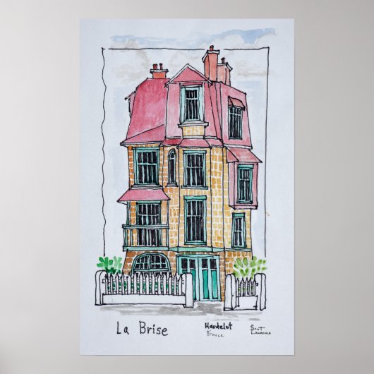 Villa La Brise | Neufchatel Hardelot, Frankrijk Poster (Voorkant)
