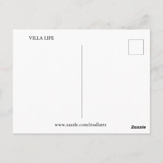 VILLA LEVEN #1 BRIEFKAART (Achterkant)