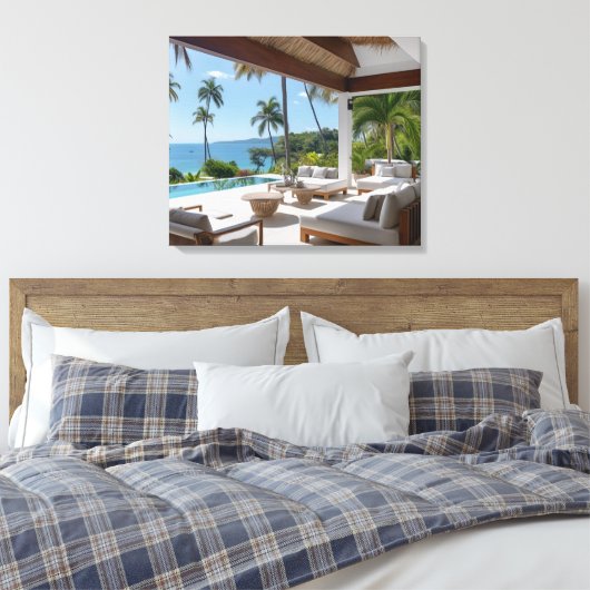 VILLA LIFE #1 CANVAS AFDRUK (Insitu (Slaapkamer))