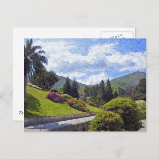 Villa Melzi d'Eril, Briefkaart van Bellagio (Voorkant / Achterkant)