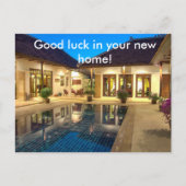 Villa met zwembad aankondigingskaart (Voorkant)