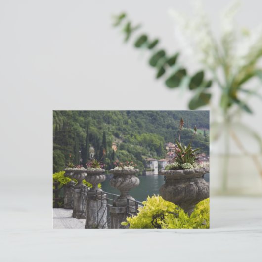 Villa Monastero, tuinen en lakefront, Varenna Briefkaart (Staand voorkant)