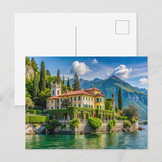 Villa Monastero Varenna meer como Briefkaart (Voorkant / Achterkant)