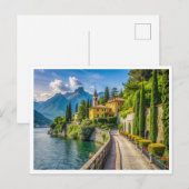 Villa Monastero Varenna meer como Briefkaart (Voorkant / Achterkant)