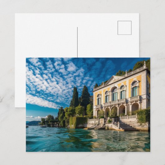 Villa Monastero Varenna meer como Briefkaart (Voorkant / Achterkant)
