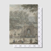 Villa,  olieverfschilderij bruiloft vellum uitnodigingen (Offset (Uitnodiging))