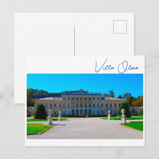 Villa Olmo Lake Como Italië Briefkaart (Voorkant / Achterkant)