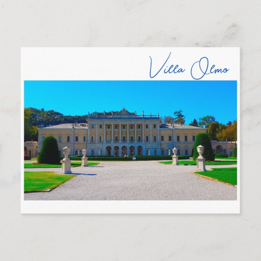 Villa Olmo Lake Como Italië Briefkaart (Voorkant)