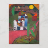 Villa R (1919), schilderij van Paul Klee Briefkaart (Voorkant)