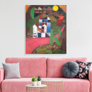 Villa R Paul Klee Canvas Afdruk