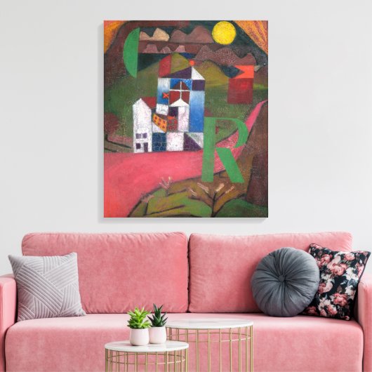 Villa R | Paul Klee | Canvas Afdruk (Insitu (Woonkamer))