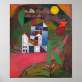 Villa R van Paul Klee, Abstracte kunst Poster (Voorkant)