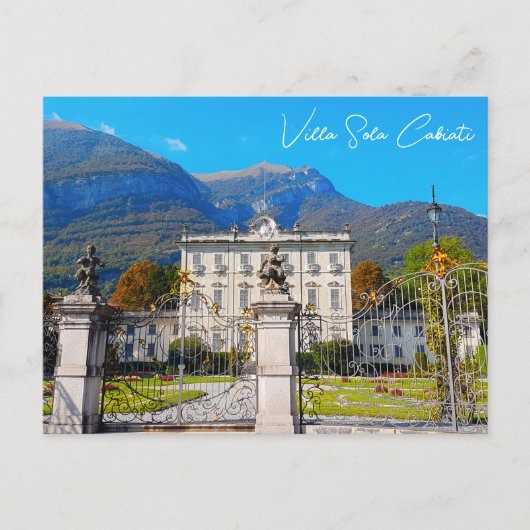 Villa Sola Cabiati Tremezzo Lake Como Italië Briefkaart (Voorkant)