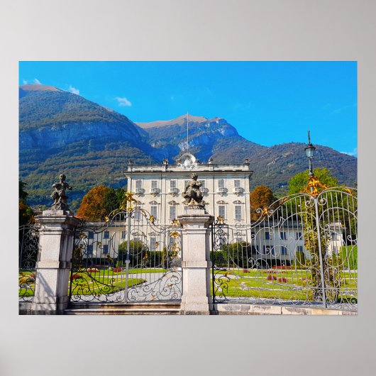 Villa Sola Cabiati Tremezzo Lake Como Italië Poster (Voorkant)