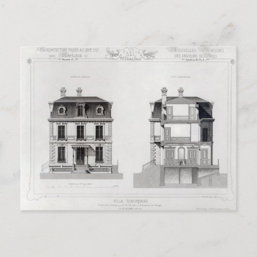 Villa Suburbaine, Premier Chasse in St. Cloud Briefkaart (Voorkant)