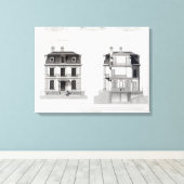 Villa Suburbaine, Premier Chasse in St. Cloud Canvas Afdruk (Insitu (Houten vloer))