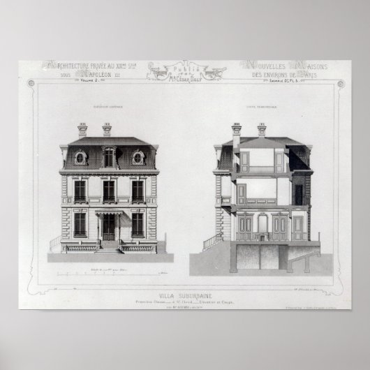 Villa Suburbaine, Premier Chasse in St. Cloud Poster (Voorkant)