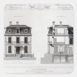 Villa Suburbaine, Premier Chasse in St. Cloud Vierkante Sticker