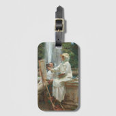 Villa Torlonia Frascati, Italië, door Sargent Bagagelabel (Voorkant (verticaal))