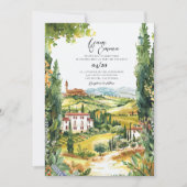 Villa Toscane Italië Huwelijksbestemming Kaart (Voorkant)