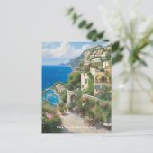 Villa Treville Positano Italië Briefkaart (Staand voorkant)