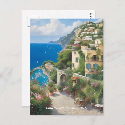 Villa Treville Positano Italië Briefkaart (Voorkant / Achterkant)