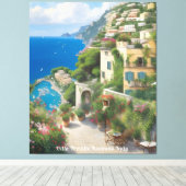 Villa Treville Positano Italië Canvas Afdruk (Insitu (Houten vloer))