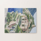 Villa Treville Positano Italië Exclusieve kunst Legpuzzel (Horizontaal)