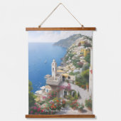 Villa Treville Positano Italië Hangend Wandkleed (Voorkant)