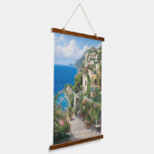 Villa Treville Positano Italië Hangend Wandkleed (Gebogen)