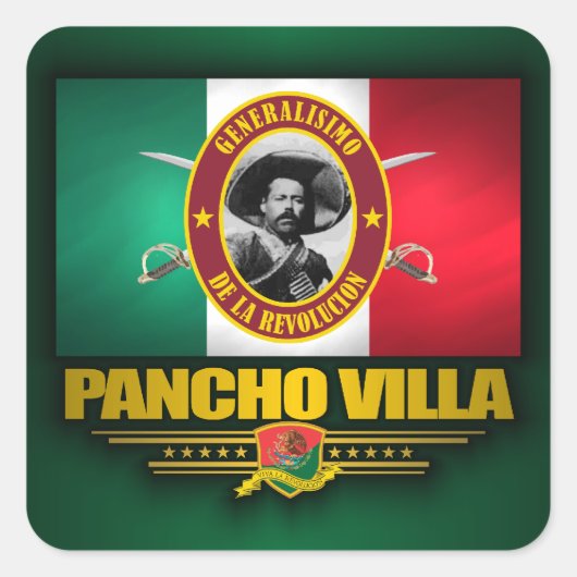 Villa Vierkante Sticker (Voorkant)