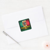 Villa Vierkante Sticker (Envelop)