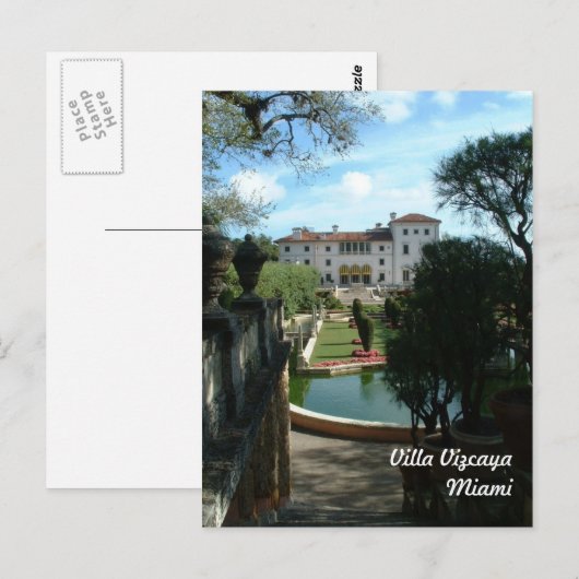 Villa Vizcaya Briefkaart (Voorkant / Achterkant)