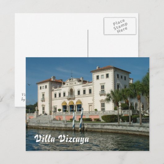 Villa Vizcaya Briefkaart (Voorkant / Achterkant)