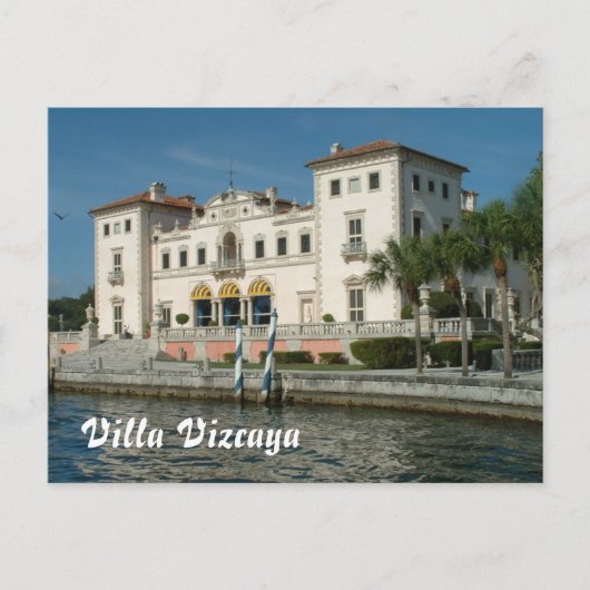 Villa Vizcaya Briefkaart (Voorkant)